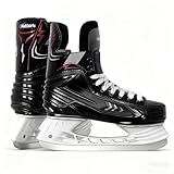 Nattork Ice Hockey Skates for Men, Women, Youth Stainless Steel Blades Lightweight & Durable for Superior Ankle Support and Agile Skating with Coolmax Fabric