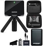 Garmin Approach R10 Portable Golf Launch Monitor | Take Your Game Home or Practice at The Driving Range | Track Metrics, Record Video or Play 43,000+ Courses with Signature Series Power Bundle
