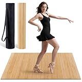 Tristcily Tap Dance Floor for Any Surface - Bamboo Portable Dance Floor with Storage Bag,47.8"x38.5" Large Floor Mat- Ideal for Home, Studio & Outdoor Tap Practice