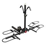Young Bike Rack Hitch for Car - 200LB 2-Bike Rack Hitch Mount Platform Style Hitch Bike Rack，Smart Tilting & Easy Fold for Car SUV with 2 Inch Receiver，Bike Carrier Fits Up to 5-inch Fat Tire