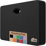 GORILLA GRIP® Extra Thick Foam Kneeling Pad for Gardening, 17.5x11 Black