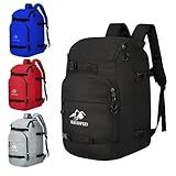 KEOFID Skate bag Backpack,Ski Boot Bag Backpack, Waterproof 50L ski bag, travel back pack for Ski Helmet, Snowboard and Accessories(Black)