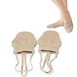 AllPlay Half Toe Shoe Sole Sock Made of Knitted Cotton for Ballet Dancers and Rhythmic Gymnastic Competition (XS)