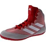 Adidas Mat Wizard 5 Wrestling Shoes (Red/Grey/White, 8)