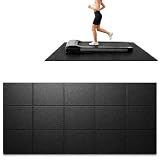Treadmill Mat 78"x40", WERCHO Foldable Walking Pad Mat for Carpet Hardwood Floors 6mm Heavy-Duty Exercise Equipment Mat for Treadmil Pad,Spin Bike, Elliptical Trainer, Home, Gym