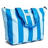 Bagelite Beach Bags Waterproof Sandproof, XL Large Tote Bag with Zipper, Pool Swim Bag for Women, Blue
