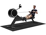 Treadmill Mat 96"x36", WERCHO Walking Pad Mat for Carpet Hardwood Floors 6mm Heavy-Duty Exercise Equipment Mat for Rowing Machine, Treadmil Pad, Spin Bike, Elliptical Trainer, Home, Gym
