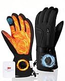 GXCROR Winter Gloves for Men & Women, Waterproof Touchscreen Ski Gloves with 3M Thinsulate -22°F Warmth, Windproof Cold Weather Gloves for Skiing, Snowboard, Snowmobile