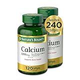 Nature's Bounty Calcium 1200 mg with Vitamin D3 - Bone Health Softgels, Calcium and Vitamin D Supplement, 120 Ct (2-Pack)