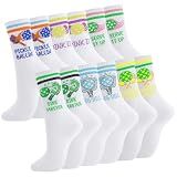 scenicamp Pickleball Crew Socks Women 6 Pairs Cotton Sport Athletic Socks