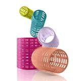 Conair Heatless Hair Curlers, Self-Grip Hair Rollers for Women Provide Lift & Volume, Assorted Sizes & Colors, 31 Count with Reusable Zippered Bag