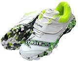 HITMAX Future Rubber Spikes Sole Cricket Shoes for Boys and Men (Lightweight and Durable) (White, US Footwear Size System, Adult, Men, Numeric, Medium, 9)