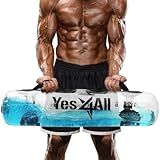 Yes4All Aqua Bag for Workout 45-80lbs, Physical Training Water Weight Bag for Strength & Balance, Portable, Durable & Versatile for Indoor and Outdoor Use, Clear & Dark Blue,