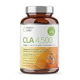 Purity Labs CLA Supplements 4500MG - Non-GMO Safflower Oil - Supports Energy, Weight Loss, Heart Health, and Muscle Health - 180 Soft gels