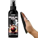 Bowling Ball Cleaner Spray - 1 Pack Bowling Cleaner Set with Cleaning Towel, Portable Bowling Accessories Kit - Removes Oil, Stains & Scuffs - Enhances Grip, Restores Tack & Prolongs Lifespan of Ball
