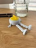 Curling Buddy - 3D Printed Articulated Curling Stone Figurine (Yellow)