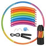 Phobby 2.2lb Weighted Exercise Hoop for Adults, Adjustable Fitness Hoop