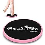 Ballet Pirouette Disc for Dancers - Portable Turn Disc for Dancing on Releve, Gymnastics and Ice Skaters - for Better Pirouette Technique, Releve, Turns and Dance Spinning (Pink)