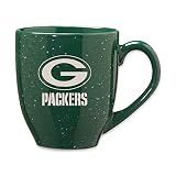 Rico Industries NFL Football Green Bay Packers Primary 16 oz Team Color Laser Engraved Ceramic Coffee Mug