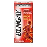 Bengay Ultra Strength Bengay Topical Pain Relief Cream, Non-Greasy Topical Analgesic for Minor Arthritis, Muscle, Joint, and Back Pain, Camphor, Menthol & Methyl Salicylate, 2 oz