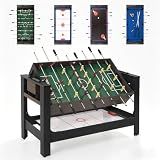 RAYKEEP 54" 4-in-1 Swivel Multi-Game Table for Kids, Adults