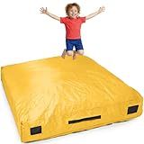 SaferBounce Crash Pad for Kids Sensory | Big 5Ft x 5Ft Or 3Ft x 4Ft | Autism Sensory Crash Mat for Jumping & Play | Crashpad | Soft Foam Landing Pad for Kids | Giant Pillow Mat | Climbing & Gymnastics