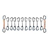 TRANGO Sport Climbing Package (Multicolor, (10) 12cm Quickdraws + (2) Anchor Draws) | Alpine, Rock Climbing Protection