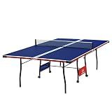 JOOLA 15mm Indoor Ping Pong Table with Quick Clamp Table Tennis Net Set - Single Player Playback Mode - Regulation Size Compact Storage Ping Pong