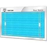 Waterpolo Coach Tactical Board. Double-Sided, Suitable for Dry Erase Markers. Customized with Color, Crest or Logo, Name, and Club. (Large)