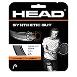HEAD Synthetic Gut Tennis String Full Set, 16 Gauge, Black, 40 Foot Length