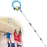 IAOVAW Volleyball Spike Trainer - Adjustable 63"-78" with Question Mark Hook, Durable Lightweight for Serving, Spiking & Jump Training, Real Ball Feel - Ideal for Beginners & Pros (No Ball)