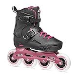 Rollerblade Lightning 90 Women's Urban Inline Skate, Black and Sangria