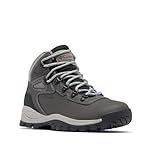 Columbia Womens Newton Ridge Lightweight Waterproof Hiking Boot, Quarry/Cool Wave, 8