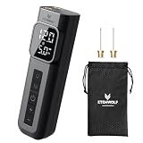 ETENWOLF P200 Electric Ball Pump 2000mAh Sports Air Pump with Digital Pressure Gauge for Basketball Soccer Volleyball (Black)