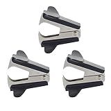 ZZTX 3 Pack Staple Remover Black