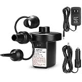 AGPTEK Electric Air Pump for Inflatables,110V AC &12V DC Inflator Deflator
