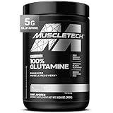 MuscleTech Glutamine Powder | 100% Pure L Glutamine Powder | Post Workout Recovery Drink | L-Glutamine Powder for Men & Women | Muscle Recovery | Unflavored (60 Servings)