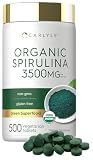 Carlyle Organic Spirulina Tablets | 3500mg | 500 Count