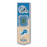 YouTheFan NFL Detroit Lions 3D 6 x 19 Fan Banner