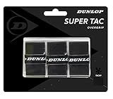 Dunlop Sports Super Tac Tennis Overgrip, 3-Pack, Black
