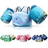 DRQ Toddler Swim Vest, Toddler Floaties for 22-66lbs Kids, Puddle Jumper Kids Life Jacket with Shoulder Harness Arm Wings for Girls Boys 2 3 4 5 6 Years Old