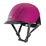 Troxel Spirit Full Coverage Horse Riding Helmet, Low-Profile Adjustable Design, Safety Horseback Riding Gear, Small (6-1/2 - 6-7/8), Raspberry Duratec