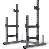 PASYOU Adjustable Power Rack, Multifunction Squat Rack Heavy-Duty Stand, Weight Rack Stand with Spotters, Push Up Portable Strength Training Dumbbell Rack for Home Gym Equipment, Max Load 1800 LBS