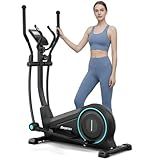 Dripex Elliptical Exercise Machine, Hyper-Quiet Magnetic Elliptical Machine for Home, 15.3" Stride Elliptical Training Machines with 16 Levels Resistance, 17.64LBS Flywheel, Pulse Sensor
