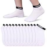 Unittype 6 Pair Cheer Socks Bulk Cheer Low Ankle Socks with Anti-slip Heel Cheerleading Team Low-cut Anklet Sock for Game Day(Black)