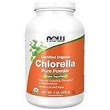 NOW Foods Supplements, Organic Chlorella Powder with naturally occurring Chlorophyll, Beta-Carotene, mixed Carotenoids, Vitamin C, Iron and Protein, 1-Pound