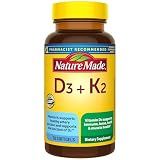 Nature Made Vitamin D3 K2 Supplement, 30 Softgels