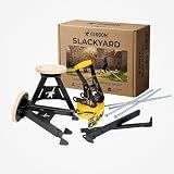 GIBBON SlackYard Slackline Kit - Freestanding, No Trees Required
