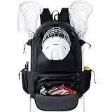 GoHimal Lacrosse Bag Extra Large Lacrosse Backpack Black