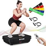 SEDOZIK Vibration Plate Exercise Machine, Vibration Plate for Lymphatic Drainage Weight Loss, 450 Lbs Capacity Full Body Vibrating Platform Workout Equipment with Bluetooth for Home Women Men